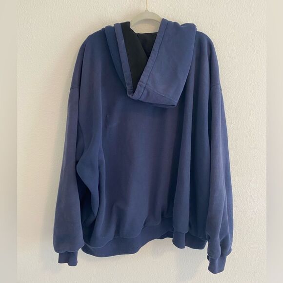 Carhartt Blue Hooded Jacket Mens 4XL - Picture 8 of 12